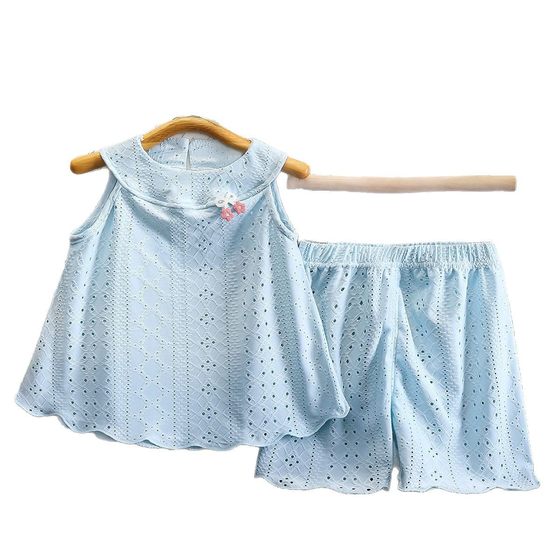 Korean Princess Style Children's Thin Vest Cute Girls' Baby Sleeveless Vest Sling Top Cool Breathable Cover