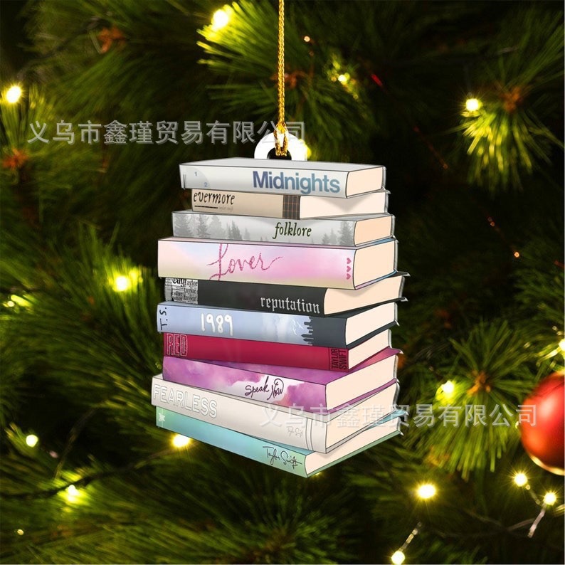 Transfronterizo nuevo creativo árbol de Navidad coche colgante Navidad acrílico decoración vacaciones decoraciones para el hogar image 32