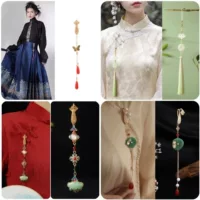 Национальный стиль прилива Cheongsam лоскут оригинальный изысканный кулон брошь Hanfu чайная одежда кулон с кисточками новый китайский кулон аксессуары