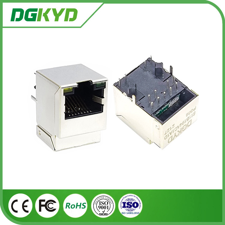 1x 1 port 100 Base-T PoE Ethernet connector LAN RJ45 Modular Jack