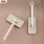 免手洗迷你小拖把擦刮合一台面旋转拖把厨房家用卫生间手持拖把