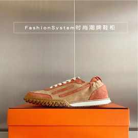 渠道货~高定版阿甘鞋男德训鞋女真皮麂皮拼色翻毛面运动鞋休闲鞋