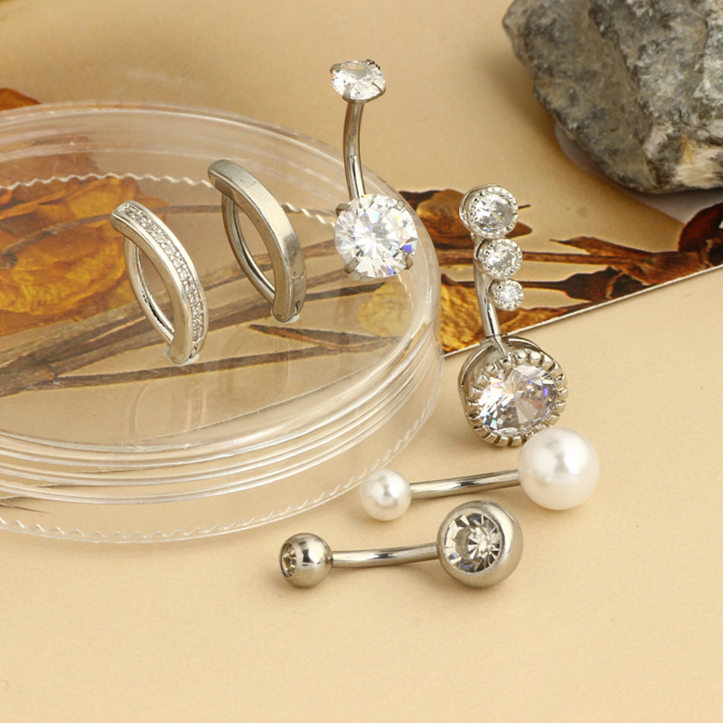 Labret piercing jewelry detail image