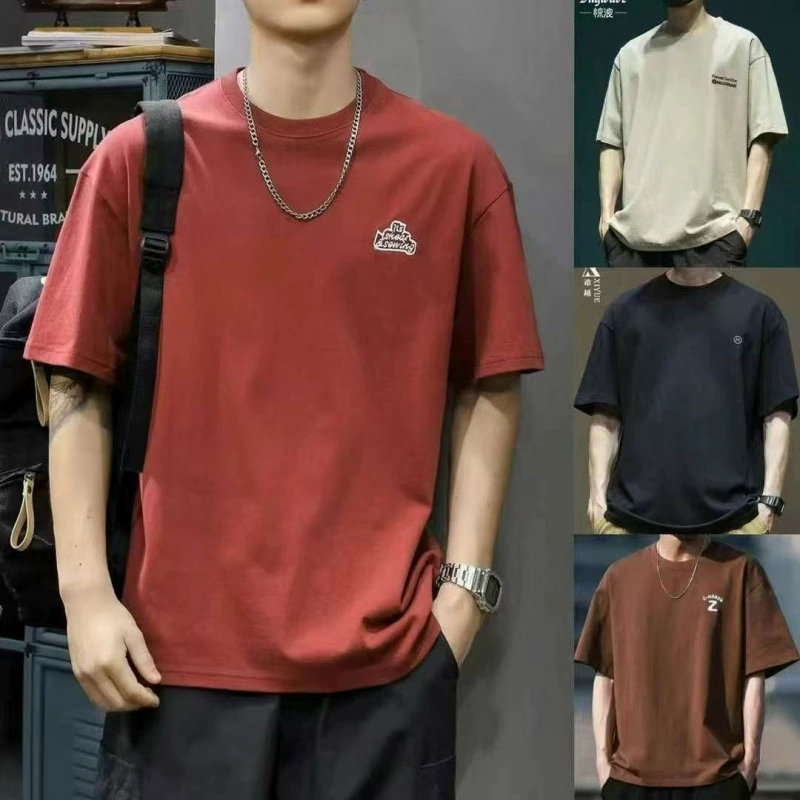 5 юаней, прямые продажи с фабрики, низкая цена, поставка летних мужских футболок больших размеров с короткими рукавами, оптовый сайт мужской одежды Alibaba