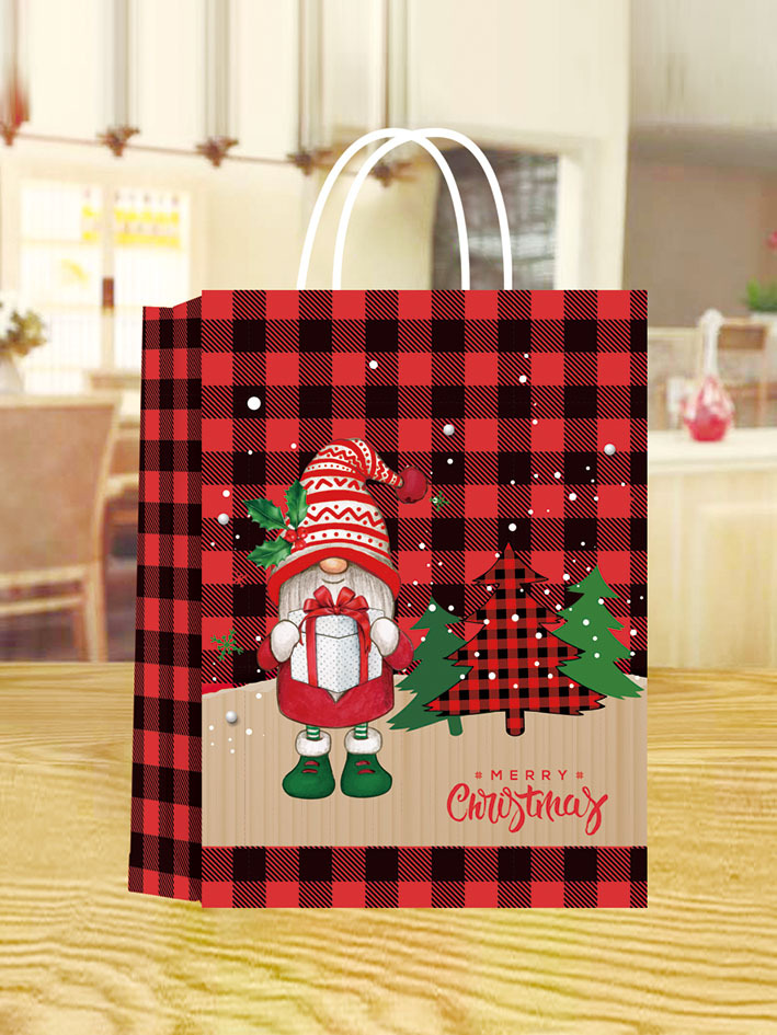 Christmas Cute Christmas Tree Kraft Paper Party Gift Bags display picture 4