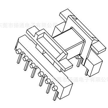 EF16高频变压器骨架EF16骨架卧式4+6针 YT-016XX