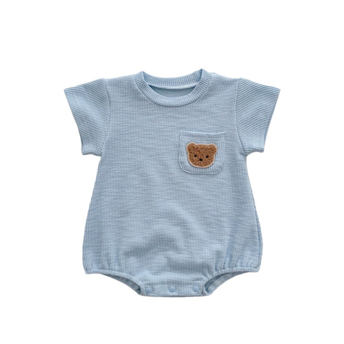 INS estilo coreano niños verano transpirable bolsa pedo mameluco bebé manga corta mono mameluco entrega de una sola pieza