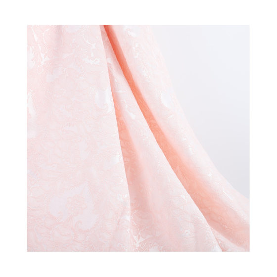 Draping Delicate Pale Lustrous Classical Peach Heart Jacquard Micro-elastic Polyester Cotton Fabric Suit Hanfu Skirt Fabric