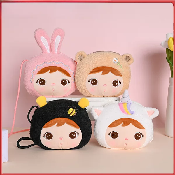 Wholesale Cross-Border Metoo Rabbit Jibao Cartoon Bunny Bag Cute Children's Crossbody Bag Plush Coin Purse