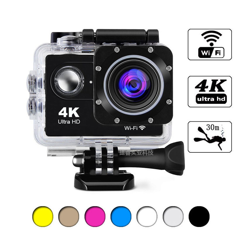 4kスポーツカメラcamera wifiダイビングスポーツカメラdv hd防水屋外水中カメラ|undefined