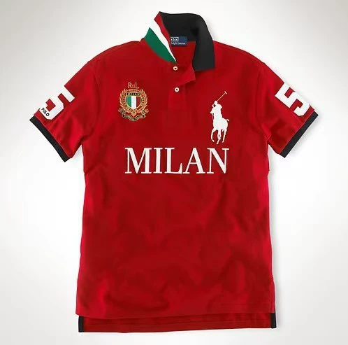 Polo, with short sleeve, with embroidery, plus size