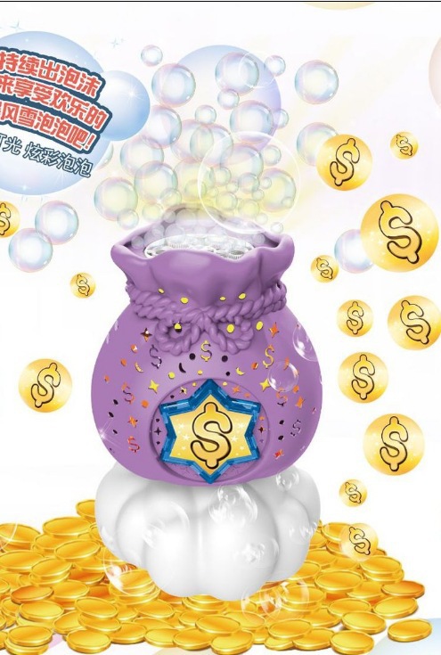 Bolsa de dinero de burbujas de tormenta de nieve - púrpura
