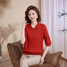 中老年毛衣、针织衫;大码针织衫;女装针织加工