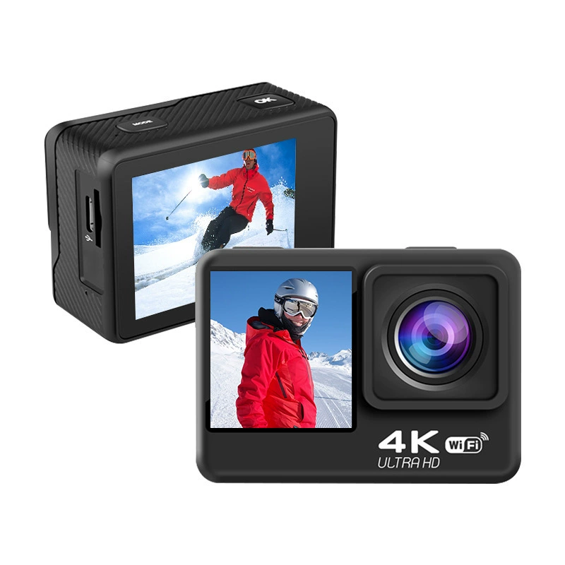 Двухэкранная 4K HD спортивная камера, 5K уличная водонепроницаемая камера для езды, EIS Action CAM