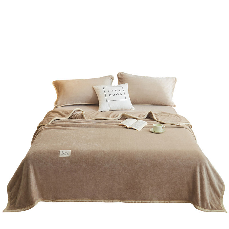 Invierno leche de coral mantas de peluche sábanas gruesas siesta de oficina pequeña edredón sofá mantas para la cama