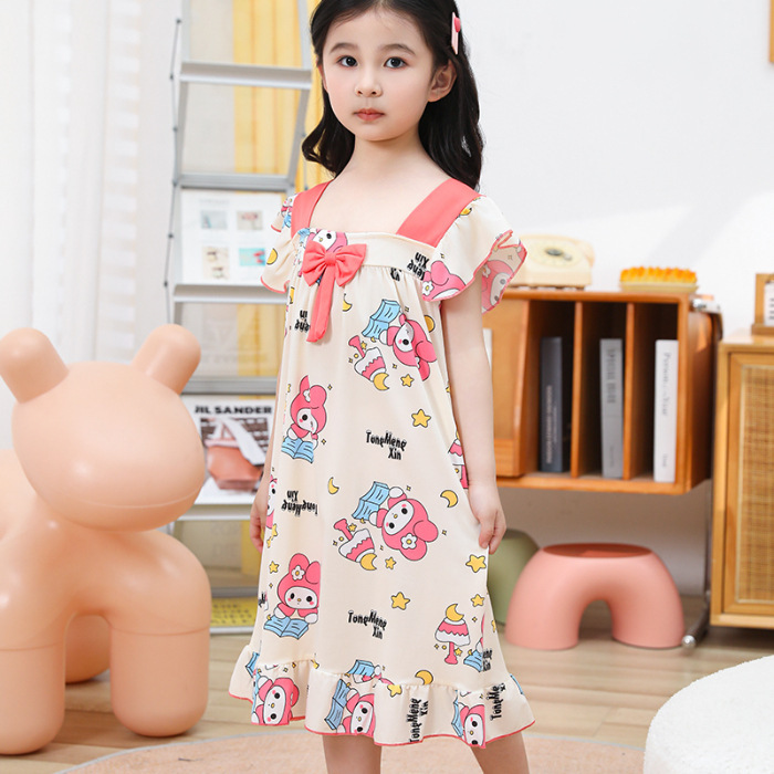 TMX Flying Sleeve Skirt-77#Reading Bear