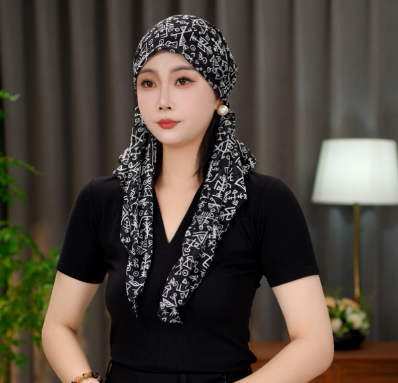【蝶舞】休闲薄款潮流洋气飘带帽子女百搭碎花帽遮白发四季透气|undefined