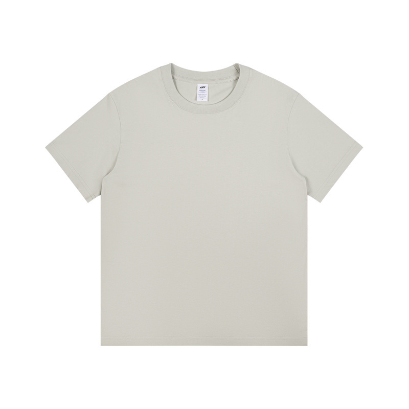 半袖tシャツ男230グラム重ポンド精櫛綿カップル純綿純色ゆるい半袖潮牌にシャツをかける|undefined
