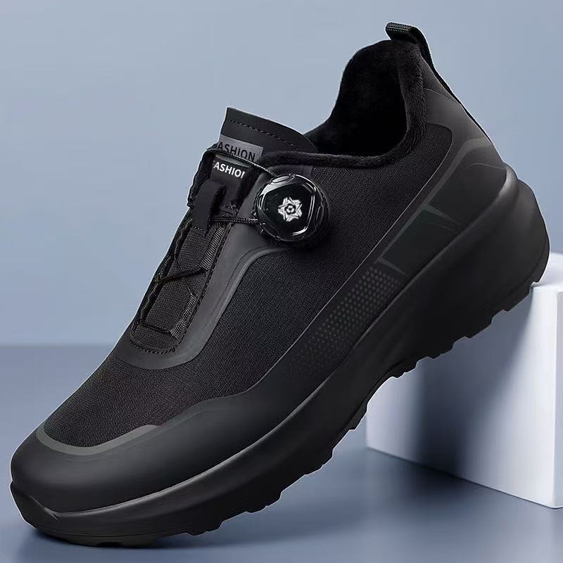 2026 Summer Breathable Outdoor Mountaineering and Cross-Country Black Rotating Button Travel Sports Thick-Soled Breathable Running Trendy Shoes 2026 Summer Breathable Outdoor Mountaineering and Cross-Country Black Rotating Button Travel Sports Thick-Soled Breathable Running Trendy Shoes