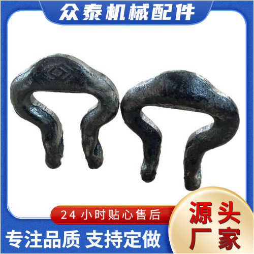 众泰生产批发40T刮板机用连接环马蹄环C级锻打开口式矿用拉环高强