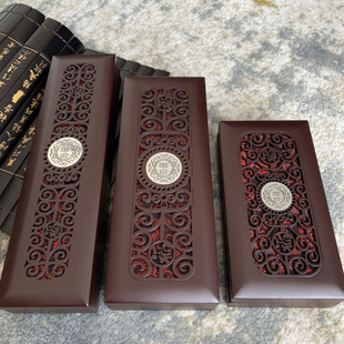 Sandalwood Gift Box Storage Box Comb Storage Box Gift Box Compound Packaging Box Retro Storage Comb Box