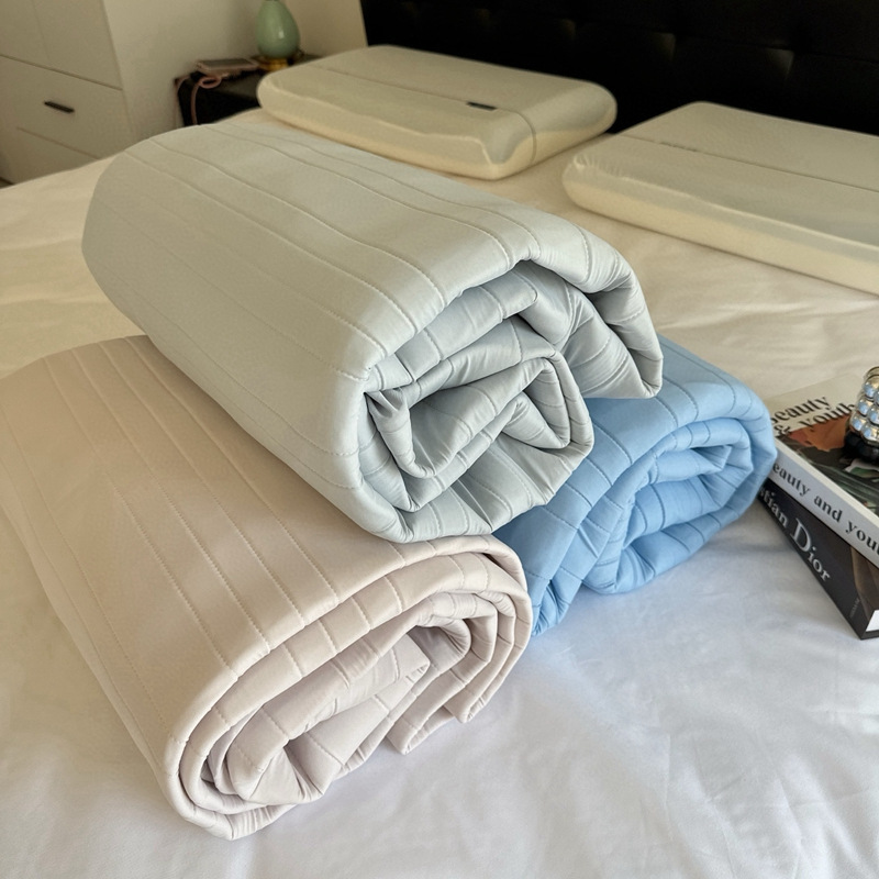 夏用クールマット、ベッドシーツ、ソフトマットカバー、夏用ベッドシーツ、母子洗える通気性アイスシルクマット