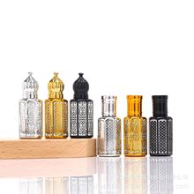 电镀八角精油瓶高档喷色宝塔盖精油滚珠瓶走珠瓶精华液精油瓶小样