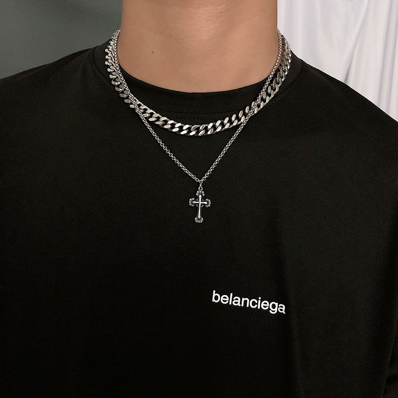 Fashion Heart Shape Titanium Steel Plating Necklace 1 Piece