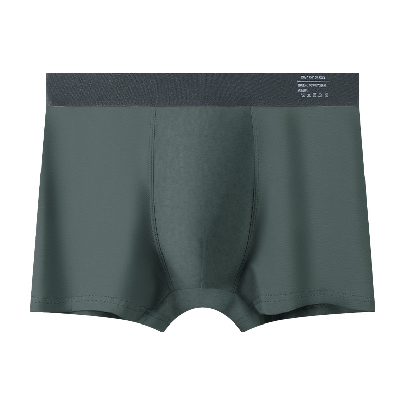 Pantalones interiores de algodón para hombres, verano transpirable 10A antibacteriano, cómodo color sólido, negocios juveniles, pantalones cortos grandes para hombres