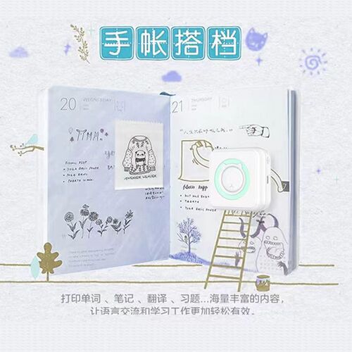 Student Learning Gift Wrong Answer Copy Homework Study Aide Pocket Portable Photo Mini Label Sensitive Printer