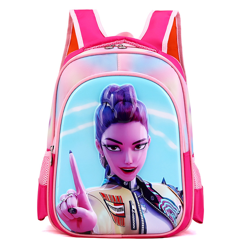 Nueva mochila infantil de dibujos animados jardín de infantes mochila de cáscara dura 3D animación estereoscópica mochila transpirable para niños y niñas estudiantes de primaria