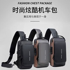 新しいオートバイライディングバッグメンズ防水チェストバックパックアウトドアスポーツ大容量クロスボディチェストバッグ大容量