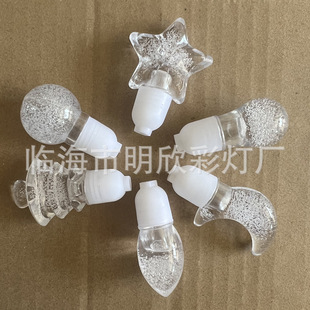 LED lights flashing lights string lights accessories two-piece set bubble moon pendant bubble five-star water drop decorative flower arrangement