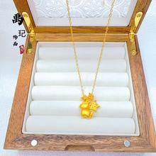 金店同款沙金跑环萌马海星项链女高保色可爱海马锁骨链送女友礼物