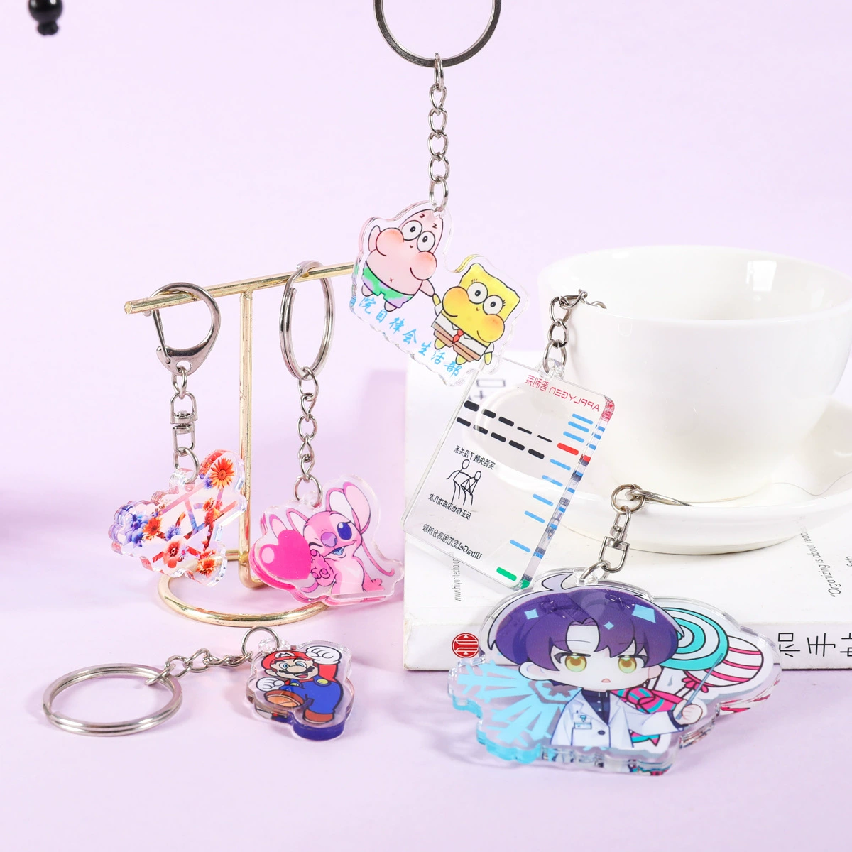 Акриловый брелок на заказ, мультяшный, DIY, с изображением звезды, сувенир, кастомный кулон, декор, аниме-товары, индивидуальный дизайн