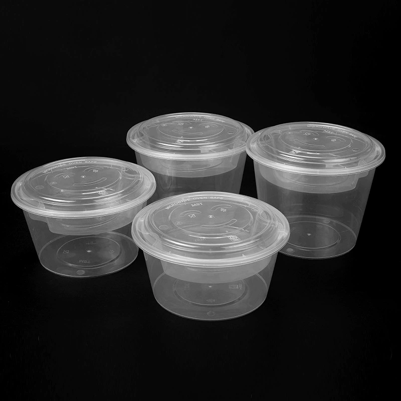 1250ml1500ml circular disposable soup noodle noodle rice noodle takeaway double -layer separation box soup powder bowl