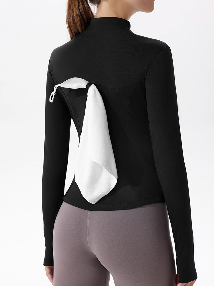 (Cross-border trading), quick dry breathable travel long-sleeve for yoga for gym, sports suit, slim fit, sun protection 5