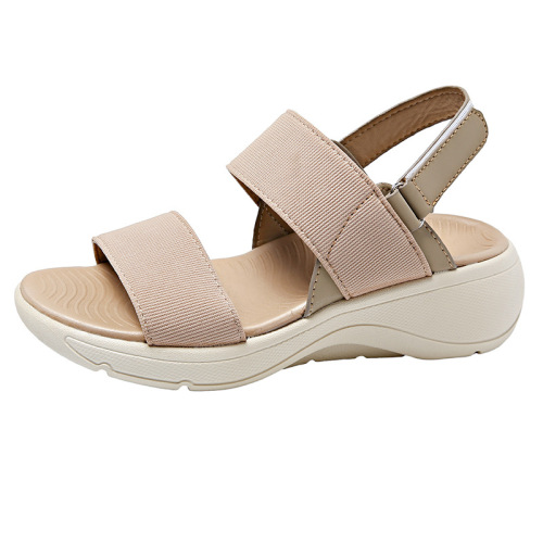 Women's Thick-Heeled Sports Sandals, New Lightweight Flat Comfort Casual Velcro Shoes, Plus Size, Exports, Breathable