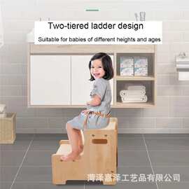 木质儿童脚踩凳家用实木宝宝爬梯凳阶梯凳洗手凳幼儿宝宝学习塔