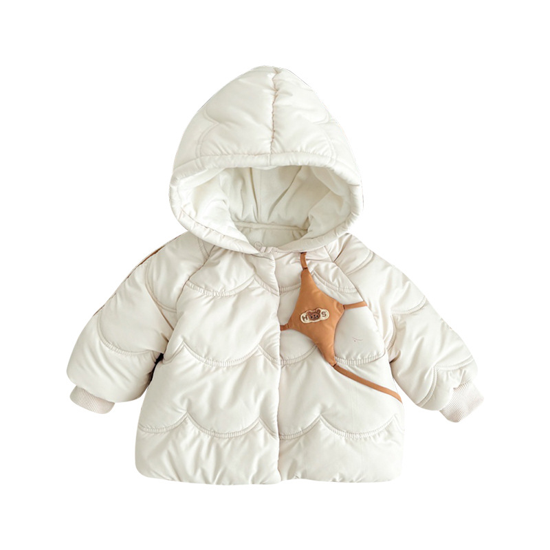 2024 nuevo bebé de invierno, estilo occidental, cálido, cómodo y grueso, lindo abrigo de bebé, abrigo de algodón grueso, ropa exterior