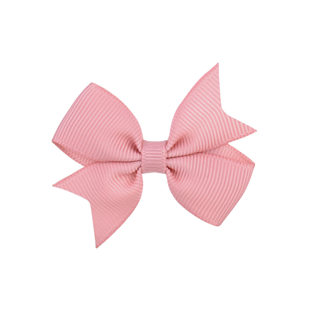 New Baby Hair Accessories 2 Inches Solid Color Children's Bow Hairpin display picture 2