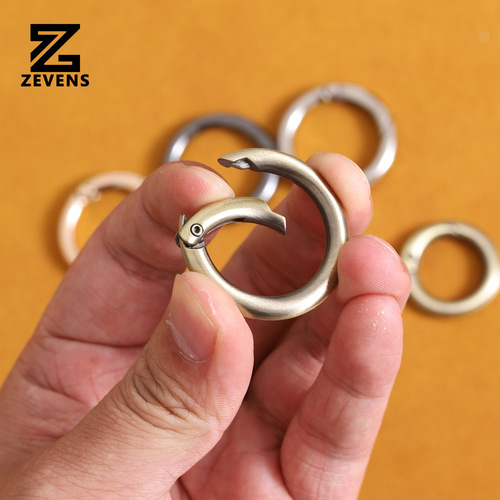 Spring split ring round buckle round ring spring buckle key ring buckle handmade diy wallet key luggage hardware accessories