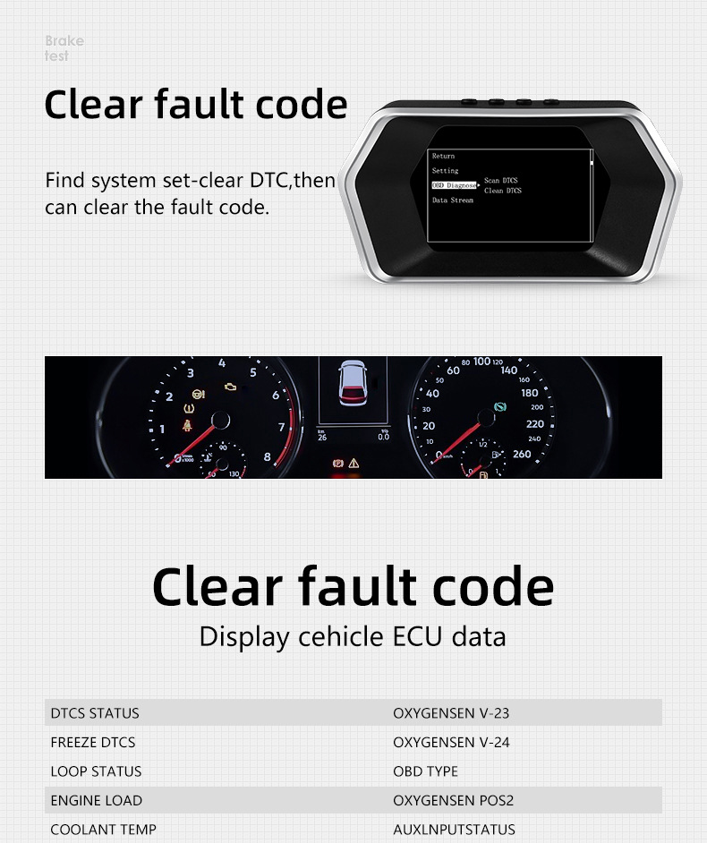 P17 Head-Up Display OBD+(GPS+Beidou) 4.3inch LED Color LCD Screen Display 5V USB Universal