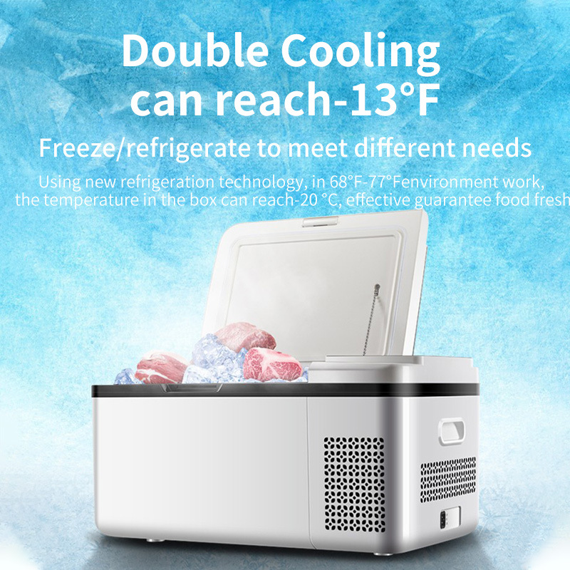 Cross-Border Car and Home Use Refrigerator, Mini Truck Refrigerator, Dual-Use Car and Home Insulated Refrigerator, 18L