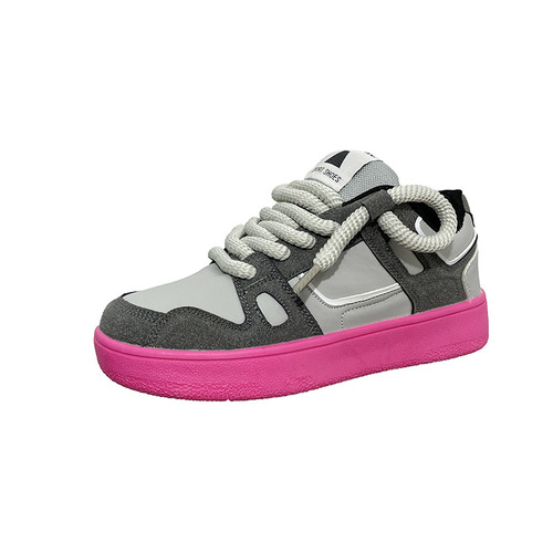 National trend ins style niche hemp rope design couple moral training shoes chic retro thick sole breathable sports skateboard shoes for men