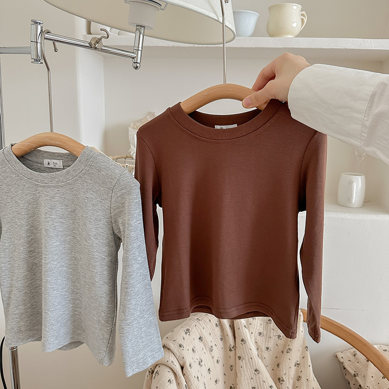 Casual Elegant Simple Style Solid Color Cotton T-shirts & Blouses display picture 11