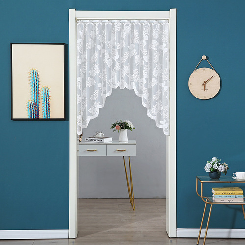 French country lace entryway triangle curtain decorative curtain half curtain kitchen bedroom curtain door curtain half curtain curved curtain