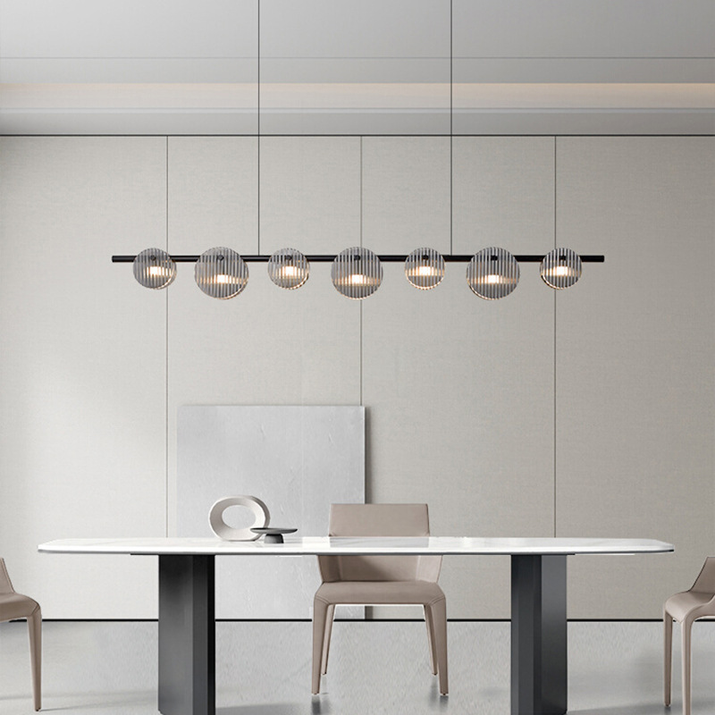E-commerce suministro italiano minimalista restaurante lámpara de vidrio creativo diseño artístico barra barra moderna lámpara minimalista