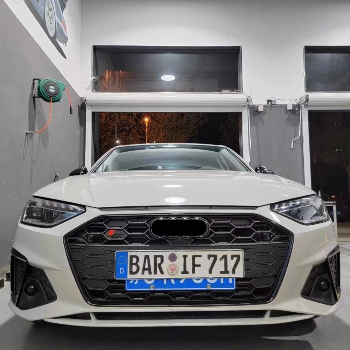 Suitable for 20-25 Models A4 Modified S4 Grille Full Starry Sky Grille Sport Front Grille Black Warrior Front Grille
