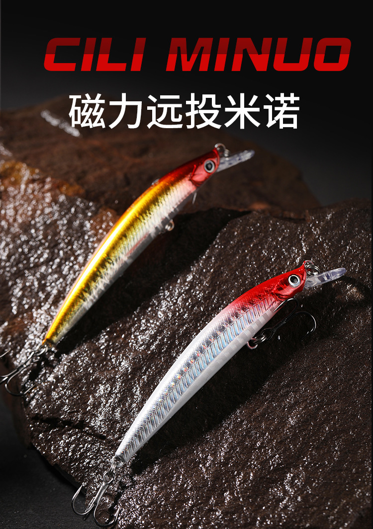 5 Colors Shallow Diving Minnow Lures Sinking Hard Plastic Baits Fresh Water Bass Swimbait Tackle Gear